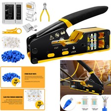 Rj45 ethernet cable crimping - ethernet,