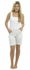 Ladies Linen Shorts Womens