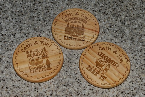 Personalised wooden camping - wooden,