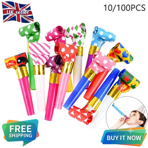 100x colorful party blowouts - colorful,