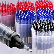 10 x Black Gel Pens Fine 0.5mm