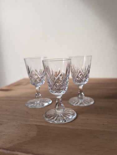 Vintage etched cut glass - vintage,