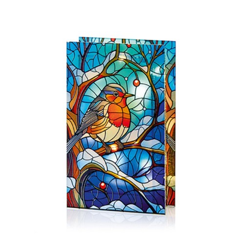 Lit stained glass with - lit, 50