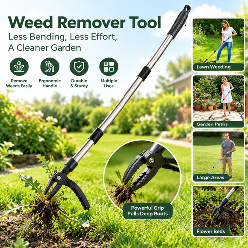 Weed puller stand - weed, long