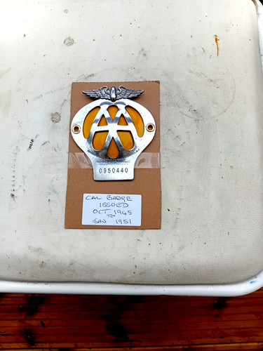 Vintage car badge - badge,