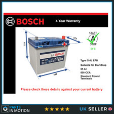 EFB Battery fits MAZDA 2 1.3