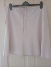 Womens Select Light Pink Linen Mix Drawstring Waist Skirt Size 18