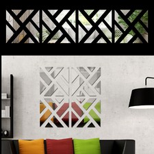 32X Mirror Tile Wall Sticker