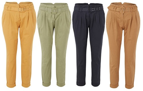 Ladies cotton stretch cropped - stretch,