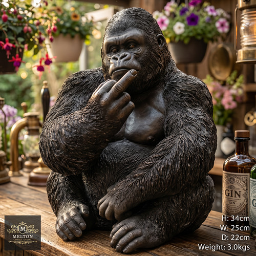 Gorilla sculpture yours - gorilla, sculpture,