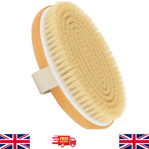 Wooden body brush exfoliator - wooden,