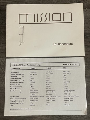Mission loudspeakers original - loudspeakers,