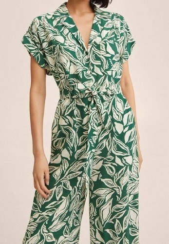 Mango green patterned belt - mango,