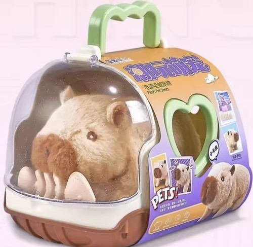 Electric capybara walking doll - capybara,