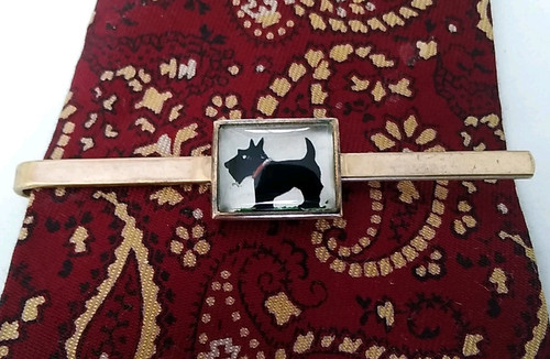 Vintage art deco scottie dog - art,