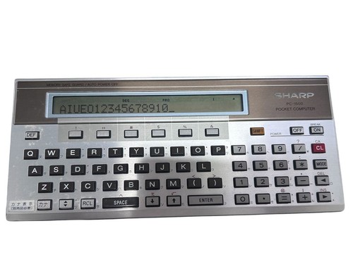 Sharp 1500 pocket computer - sharp, pc-1500