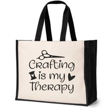 Crafting Is My Therapy Tote