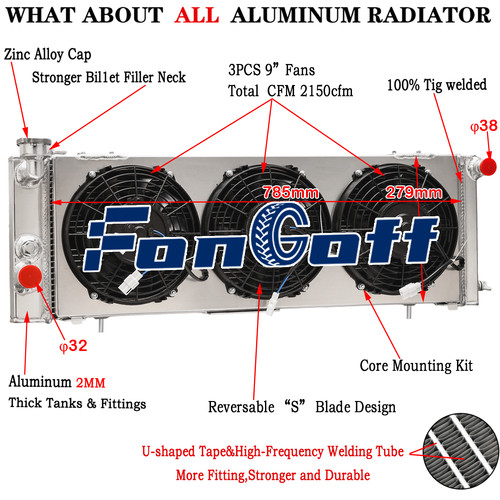 Radiator fan for - for, 91-01