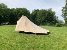 Iconic Dutch Vintage Canvas Pyramid Tent Model Large Stern double post (2 pers)