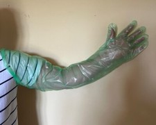 Disposable Long Arm Length Gloves - Pack 5 - Drain Cleaning, Plaster Cast Cover