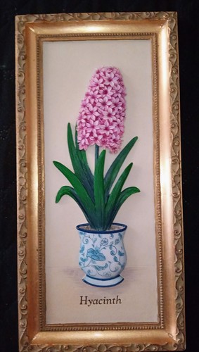 Hand painted hayacinth - hand,