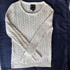 Musto Size 10 Ivory Cable Knit