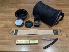 Dovo & Edwin Jagger Straight Razor Shaving Kit With Travel Bag