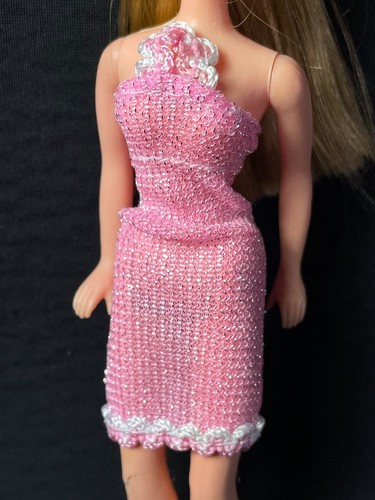 Vintage pink glitter evening