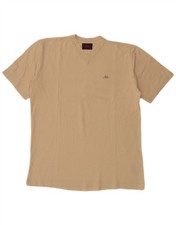 KAPPA Mens T-Shirt Top Large Beige Cotton AC11