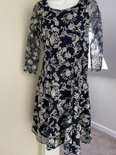 Monsoon navy A line dress &