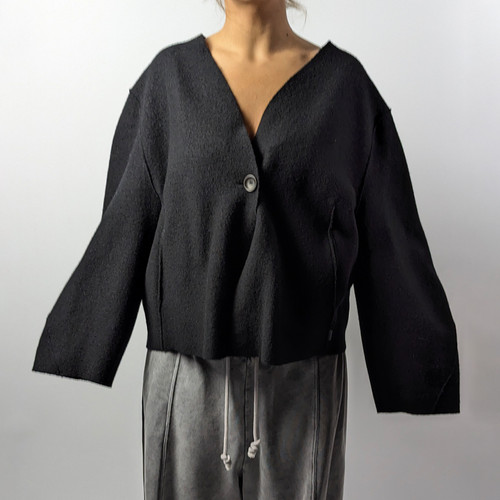 Oska oversized bubble black - oversized,