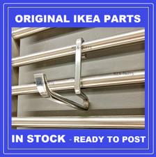 Ikea hooks KUNGSFORS 10cm LARGE deep stainless steel SET OF 3 new ORIGINAL