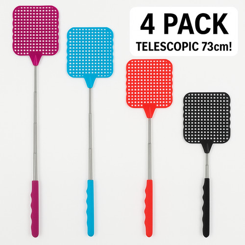 Extendable fly swatter - 4x,