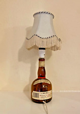 Vintage 1960 French Grand Marnier Liqueur Table Bottle Lamp And Shade Retro
