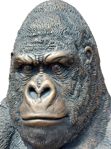 Silverback gorilla bronze - silverback,