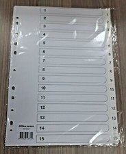 3x PACKS A4 15 PART PVC