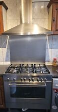 DeLonghi 90cm Gas Fuel Range Cooker, Stainless Steel 6 burner 
