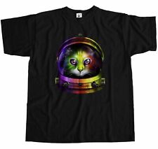 Astronaut Cat Space Mens T-Shirt