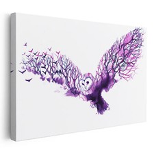 Abstract Flying Purple Barn