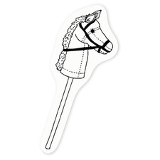 'Hobby Horse' Clear Sticker