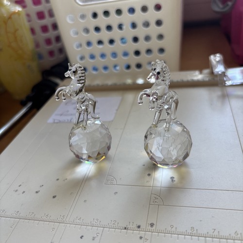 Vintage cut crystal unicorn - cut,