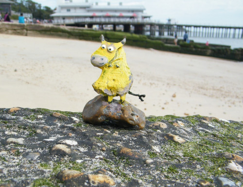Kindly driftwood cow - kindly,