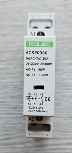 Rolec acse0300 20a contactor - rolec,