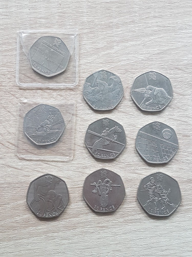 2011 50p olympic coins - 2011,