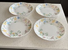 Vintage Arcopal France Dinner Plates X 4