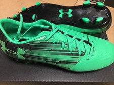 Under Armour Spotlight Dl Football Boots Black/green Size 10 New