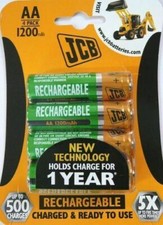 4 x JCB AA 1200 mAh Batteries