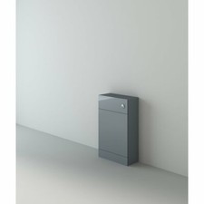 Metro Lane 500mm WC Unit Grey Gloss Stylish and Modern Bathroom Furniture