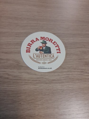 Birra moretti beermat - moretti,
