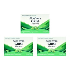 Grisi Aloe Vera Hydrating Soap Bar 3.5 Oz (Pack of 3)